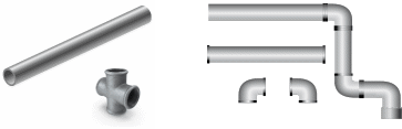 Image showing GI pipe and fitting